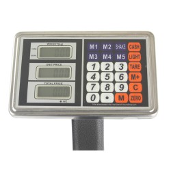 Bilancia Elettronica Industriale Display Digitale Acciaio Piattaforma Commerciale Pieghevole (150kg)